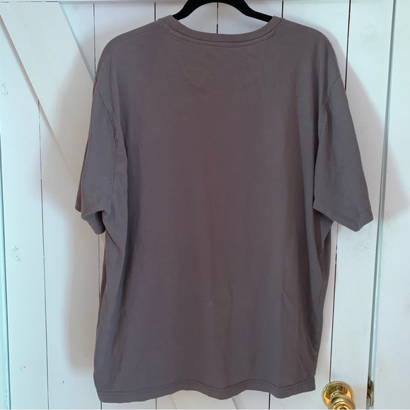 Distressed Men's Work Shirt Gray 100% Cotton Short Sleeve T-Shirt - Picture 9 of 9